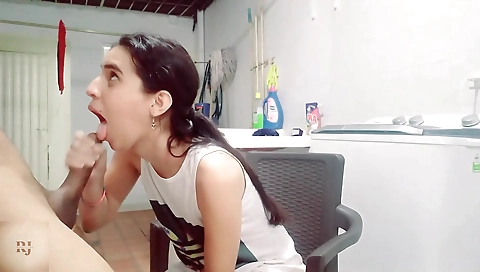 Italian girl gets deepthroated in homemade porn video