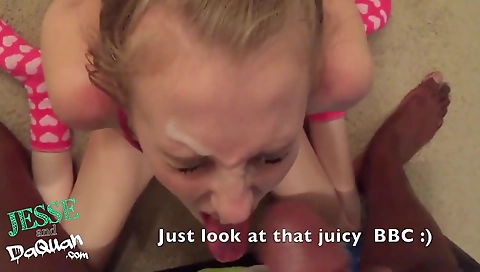 Blonde teen creampie while fucking her stepbrother