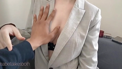 Stepmom seduces teen into getting her mouth on a dick