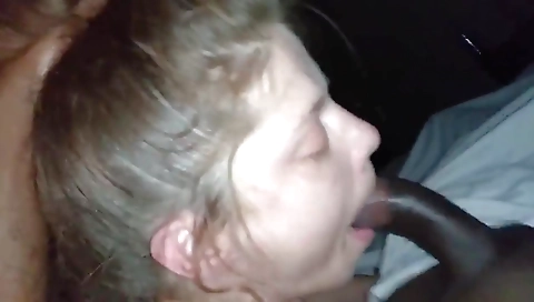 Amateur interracial porn video with a hot brunette and her babe