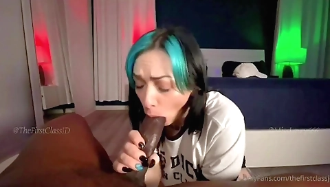 Girl in stockings fucked by a big cock in interracial vid