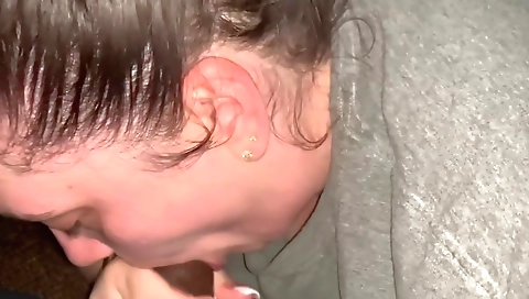 Ebony woman gets her hairy pussy stretched by a big dick