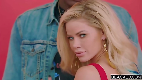 Amateur blonde with big boobs gets fucked by a big cock