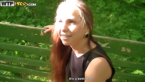 Blonde amateur gets facial cumshot from a black cock