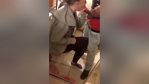 Brunette with wet ass gets a big load of cum on her face