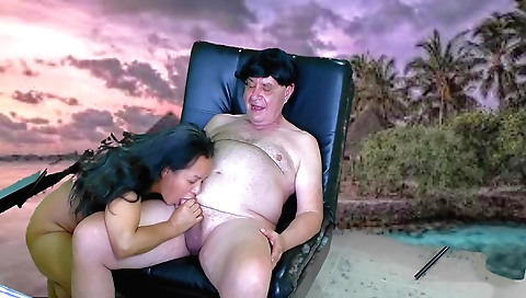 Asian girl with a very cute and shy body and her friend