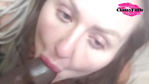 Blonde milf in black stockings gets pipped and fucked